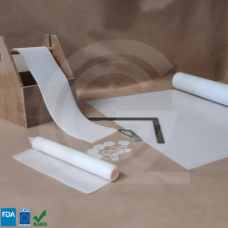 Silicone sheet Talcum Free | 50 Shore | Micha Translucent | 1,2 mtr wide | 1 mm thick | Custom length